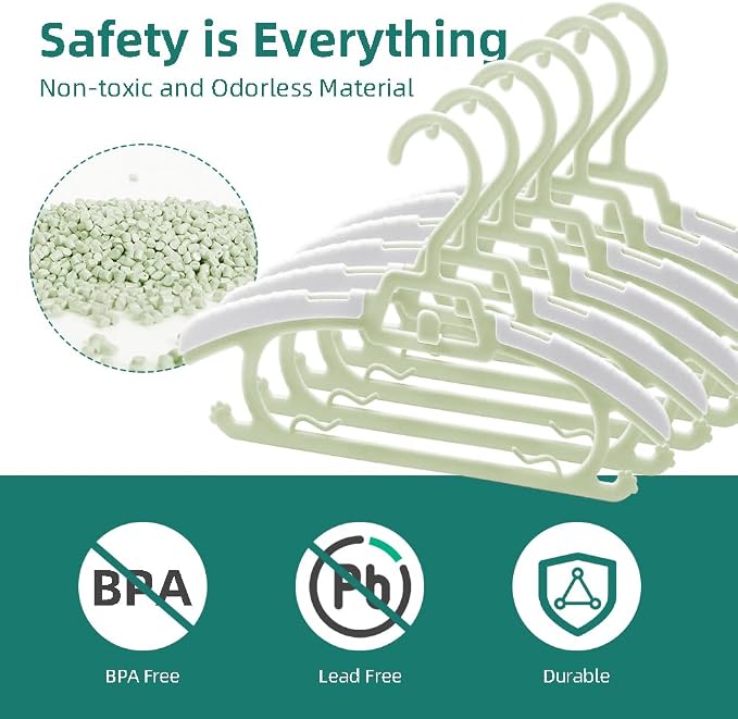 24 Pack Adjustable Baby Clothes Hangers - Image 3
