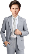 Boys Formal Suit Set 4 Pieces Kids Tuxedo Ring Bearer Outfit by Boihedy