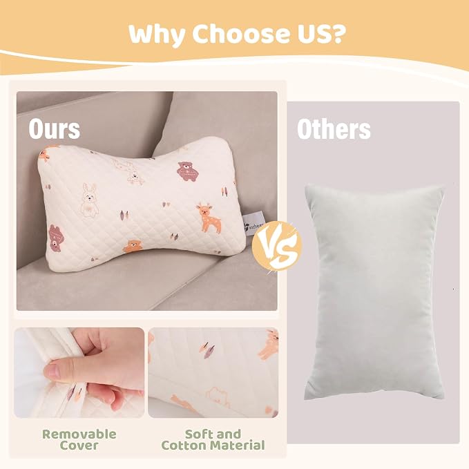 vocheer Small Pillows for Sleeping, Tiny Pillows for Neck, Lumbar and Knee - Image 3