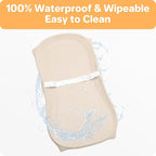 Baby Changing Pad Wipeable & Waterproof, Soft & Non-Slip Adjustable Safety Belt - Image 4