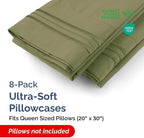Queen Pillow Cases Set of 8 - Image 2