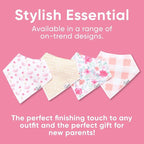 Copper Pearl 4 Pack Soft Cotton Baby Bibs - Image 6