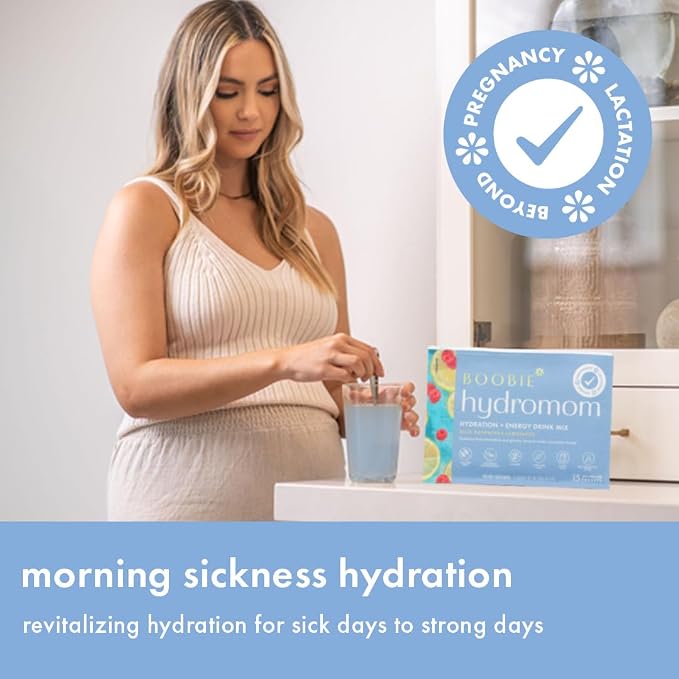 Boobie Hydromom Superfood Electrolyte Drink Mix, & Beyond, 15 Packets - Image 3