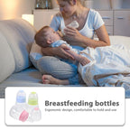 Kisangel Mini Baby Bottles 3pcs Baby Bottle Plastic Travel Food Feeder - Image 4
