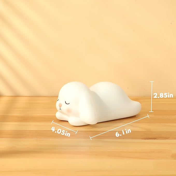 LOVERUIS Night Lights Squishy Light Bunny Colorful Night Light - Image 6