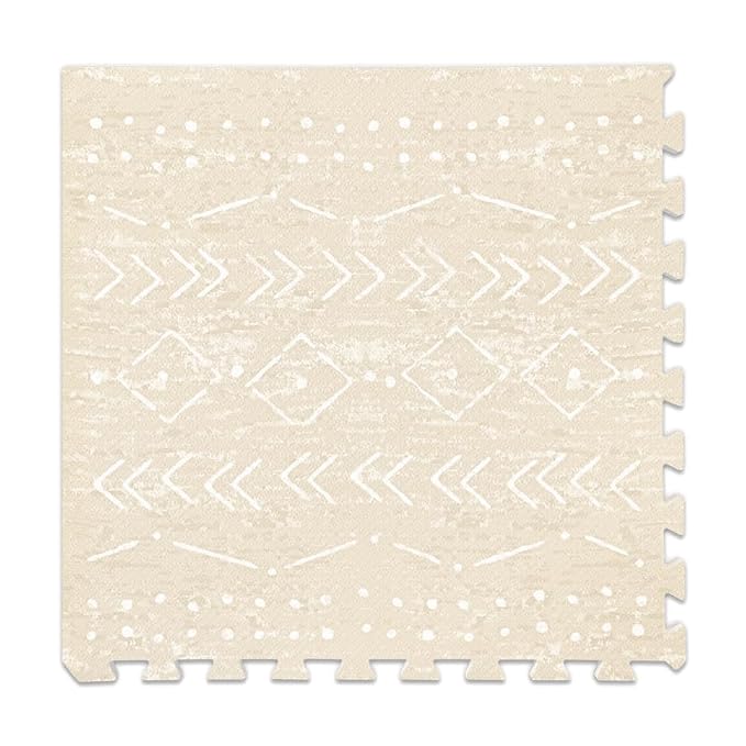 Lillefolk Baby Play Mat for Floor – 8x8ft Beige | Soft Non Toxic Premium EVA - Image 3