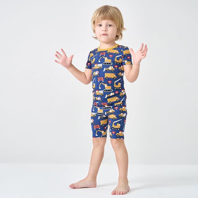pureborn Baby Toddler Kids Viscose from Bamboo Pajamas Set Pjs 2pcs 18M-8Y - Image 3