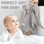 Pro Goleem Elephant Security Blanket, Soft Lovey Unisex Lovie Baby Gifts - Image 3