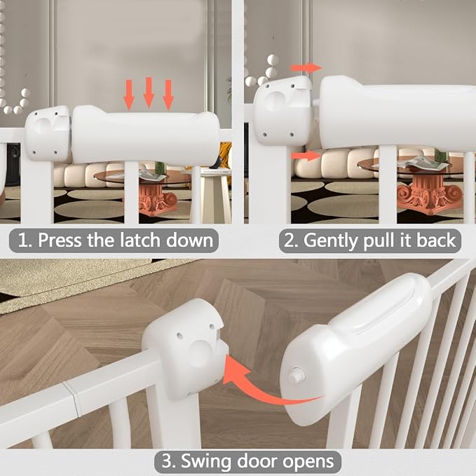 Fairy Baby 4.72in Extensions for Walk Through Baby Gate Auto Close White Child - Image 6
