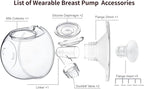Flange 24mm, Compatible with TSRETE/kmaier/eulumap/Momcozy S9/S12 Wearable - Image 3