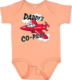 inktastic Daddys Co-Pilot for Fathers Day Baby Bodysuit by Inktastic