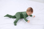 Baby Boy Footed Pajamas with Mittens, Rayon Made from Bamboo Sleepers, 2 Way - Image 6