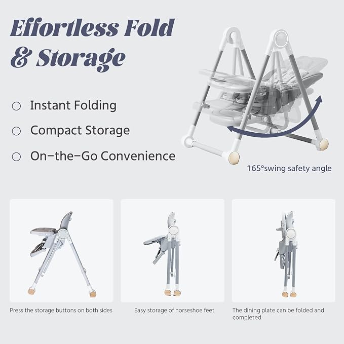 Multi Functional All in 1 Baby High Chair Swings - Image 3