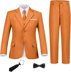 Boys Suit Set Slim Fit Kids Formal Suits Toddler Tuxedo Wedding Prom Classic by FxzpiodiMENSSUITS