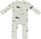 KYTE BABY Unisex Rayon Made From Bamboo Zippered Rompers 0-24 Months by KYTEBABY