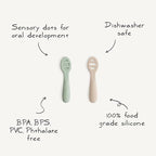 mushie Silicone First Feeding Baby Spoons | 2 Pack - Image 2