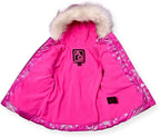 Arctic Quest Little Girls Bib Snow Pants and Ski Jacket Water-Resistant Snowsuit - Image 3