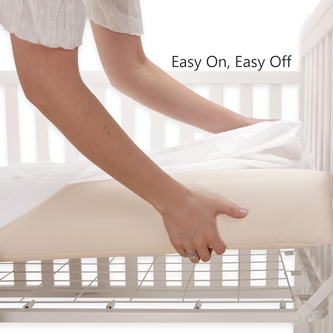 UOMNY Crib Sheet White Fitted Crib Sheets Baby Sheet - Image 2