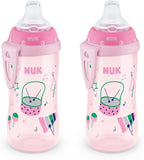 NUK Active Spill Proof Sippy Cup, 10 oz, 2 Pack, 8+ Months, Spill Proof Sippy by NUK
