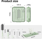 YOTIME Travel Bottle Brush Set, Auto-Open Rack & Vertical Brushs Drying Slots - Image 8
