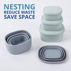 BLUE GINKGO Nesting Silicone Containers - Image 3