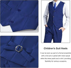 Boys Suit for Kids Teens Formal 5 Piece Tuxedo Suit Set - Image 4