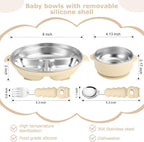 Stainless Steel Baby Plate and Bowl - Image 2