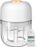 Electric Garlic Chopper, Portable Veggie Chopper, 350ML Garlic Grinder Masher by MAMICOOKER