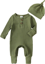 Twopumpkin Newborn Baby Boy Knit Jumpsuit Sweater Romper Newborn Coming Home by Twopumpkin