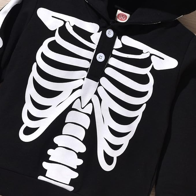fioukiay Toddler Baby Boy Outfit Clothes LittLe Kids Long Sleeve Hoodie - Image 4