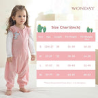 WONDAY Toddler Sleep Sack with Feet, 0.5 Tog Sleeping Sacks - Image 5
