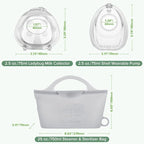 haakaa Milk Collector Set - 75ml Shell Pump - Image 7