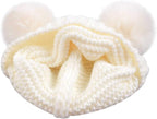 Duoyeree Baby Winter Hat Scarf Glove Beanie Set Girls Boys Pom Pom Knitted - Image 3