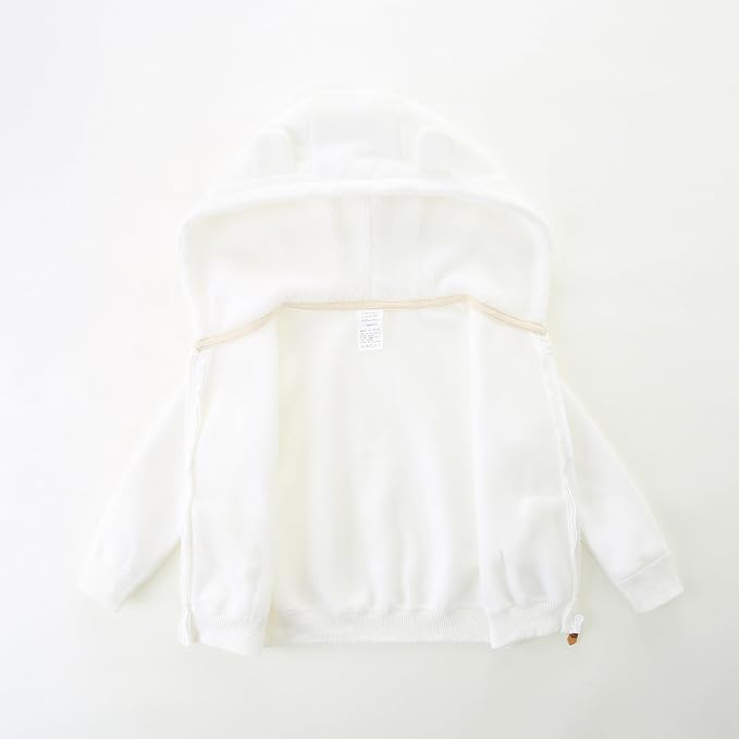 Baby Hoodie Sherpa Lined Zip up Light Fleece Jacket Solid Bear Coat Fall Winter - Image 2