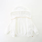 Baby Hoodie Sherpa Lined Zip up Light Fleece Jacket Solid Bear Coat Fall Winter - Image 2