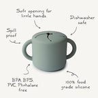 mushie Silicone Snack Cup | Spill Proof Food Container - Image 2
