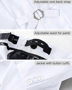 Boys' Formal Suit Set Adjustable Waist Suits - Image 3