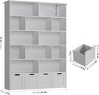 FINETONES 69" H Toy Storage Organizer, 6 Tier Tall Kids Bookshelf - Image 2