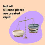 APLAINR Silicone Baby/Toddler Plate and Bowl Bundle, Oat Cream - Image 2