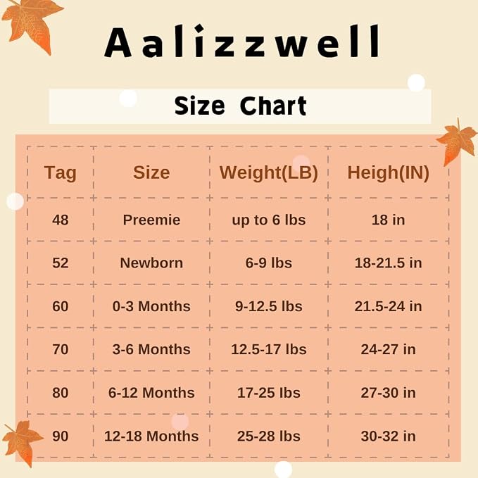 Aalizzwell Newborn Infant Baby Boys Fall Winter Outfit - Image 6