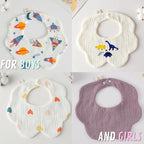 4 Pack Baby Bandana Bibs - Image 2