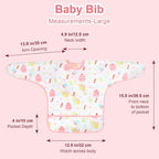 Accmor 5 Pack Long Sleeve Bibs, Baby Smock Waterproof Sleeved Bib Smock - Image 7