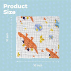 Muslin Baby Washcloths Pack of 7-Soft Sweat Cloths - Image 7