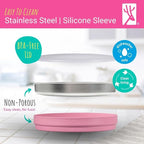 Stainless Steel Divided Plates + Silicone Sleeve and Storage Lid | Baby - Image 6