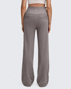 G4Free EverGoing Fleece Lined Maternity Wide Leg Pants Over The Belly Pregnancy - Image 5