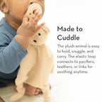 Pacifier Holder with Detachable Pacifier by Bella Tunno, Soft Animal Lovey - Image 4