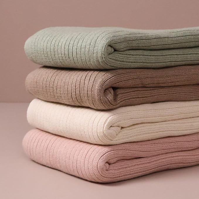 Knitted Organic Cotton Baby Blanket- Swaddle Blanket - Image 9