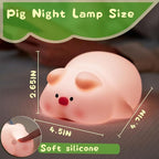 Cute Pig Lamp, Fun Lying Flat Pig Night Light, LED Squishy Animal Novelty Lamp - Image 6