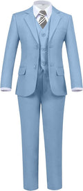 Boys' 5 Piece Formal Suit Set by Hipfun