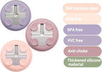 3Pack Stainless Steel Kids Plates, 8.1" Divided Kids Plate - Image 5